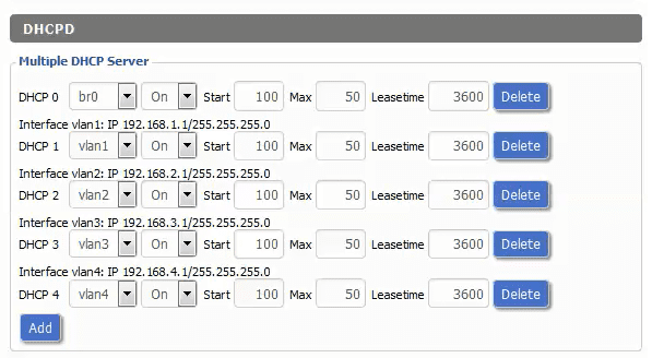 How To Configure a DD-WRT VLAN Setup – Configure DHCPD