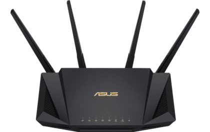 Asus RT-AX58U Merlin FlashRouter - Front View from Above