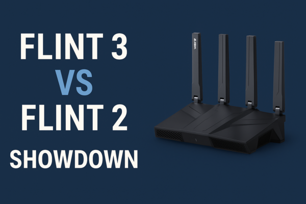 Flint 2 Wi-Fi 6 VPN Router compared with Flint 3 Wi-Fi 7 Router – side by side specs
