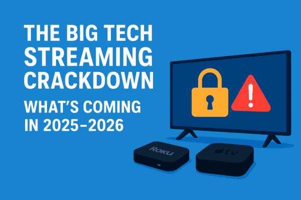 streaming device crackdown - amaon fire stick tv, apple tv, roku and more