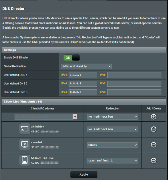 Dns Device DNS Director on Asus Routers: Per-Device DNS Control (New Feature)