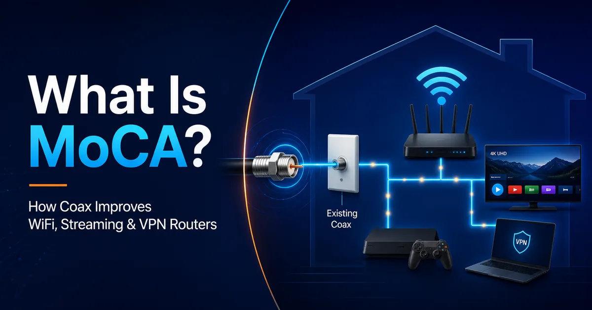 What Is MoCA? How Coax Wiring Can Improve WiFi, Streaming & VPN Router Performance
